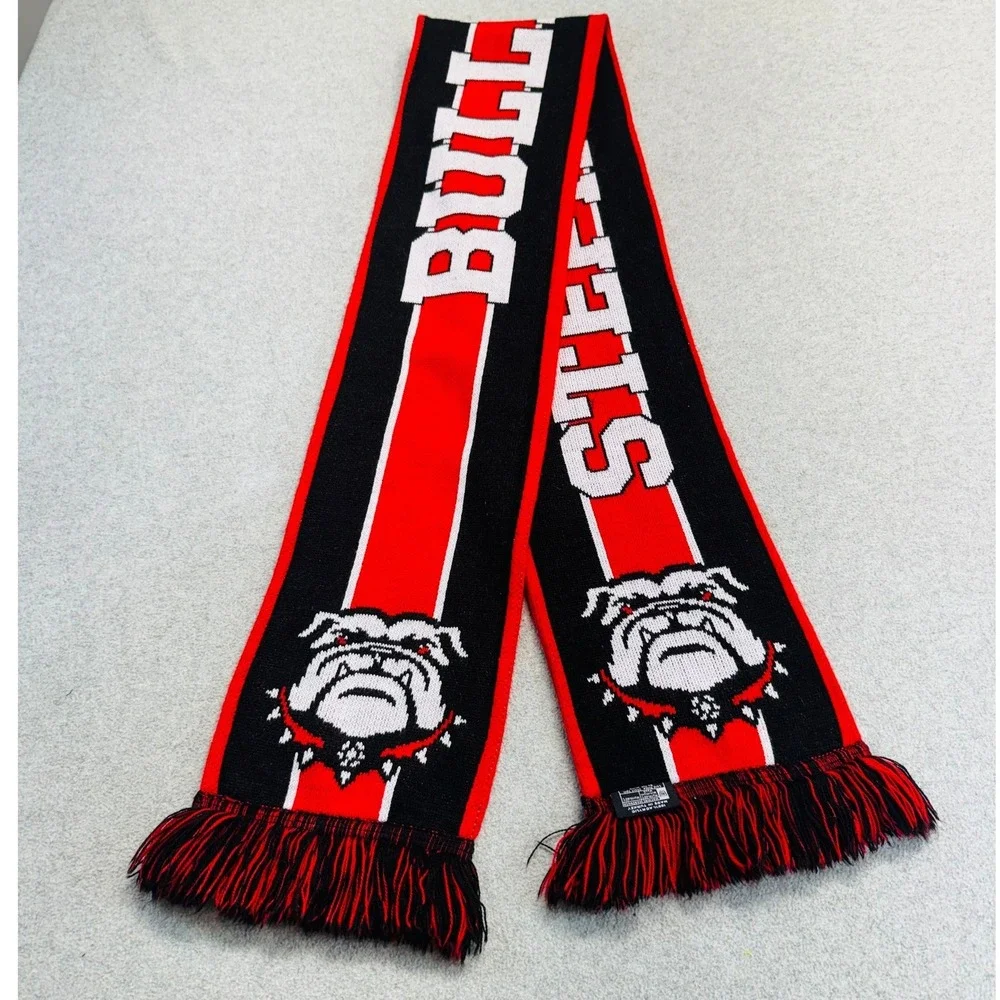 Ruffneck Scarves Stephen F Austin Bulldogs Scarf Mens Womens OS Red Black Knit